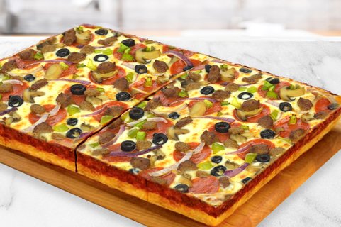 Deep-Dish Supreme Pizza