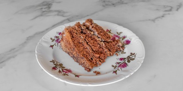 Vegan Chocolate Cake Slice