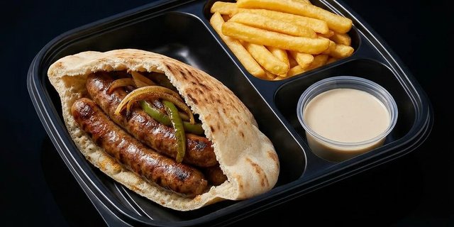 Egyptian Grilled Sausage Pita Box