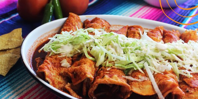 Red Cheese Enchiladas