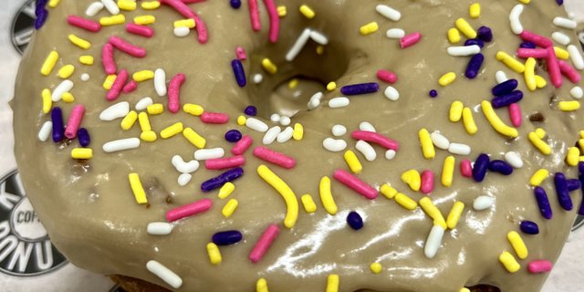 Vegan Maple Frosted Donut
