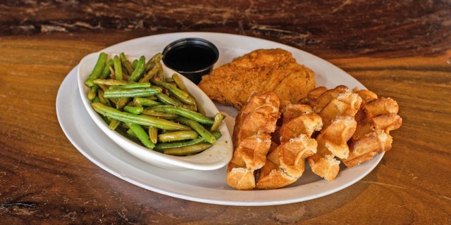 Sweet Tea Brined Chicken & Waffles