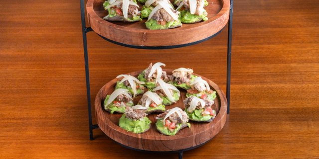 Ribeye Chicharrón Tostadas