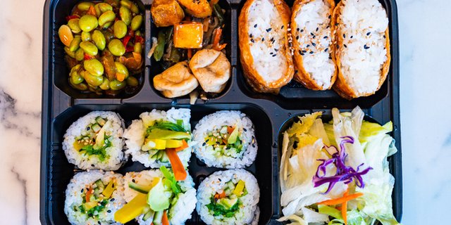 Vegetable Sushi Bento