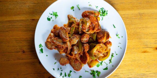 Sausage & Peppers Tray
