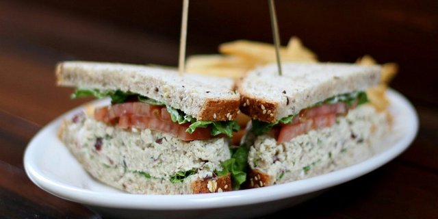 Walnut Chicken Salad Sandwich