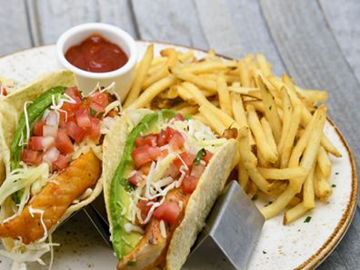 Cajun-Spiced Fish Tacos Boxed Lunch