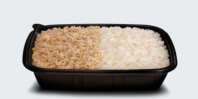 Half White & Half Brown Rice
