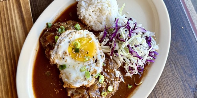 K-Hambak Steak (Hamburger Steak) Combo