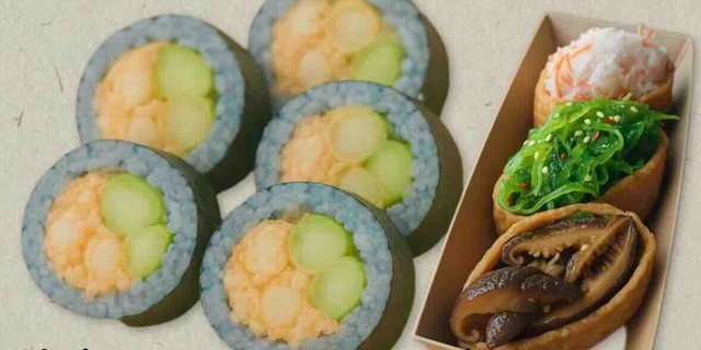 Shrimp Tempura Maki (5pc) & Inari (3pc)