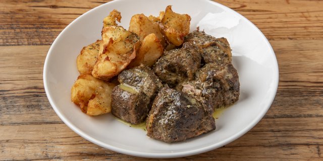 Roasted Black Pork Kontosouvli