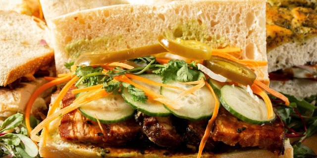 Pork Belly Banh Mi Sandwich