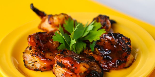 Guava Glazed Shrimp