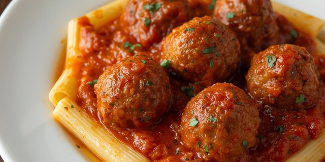 Rigatoni Pasta w/ Meat Sauce