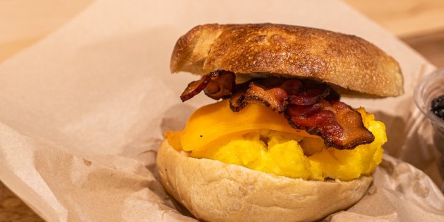 Bacon, Egg & Cheese Breakfast Sandwich