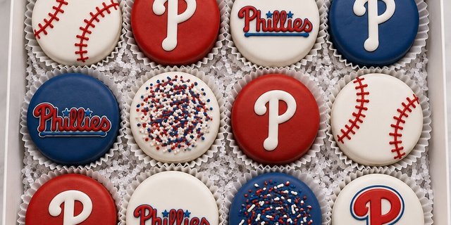 Phillies Chocolate Covered Oreos