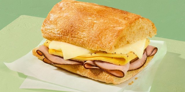 Ciabatta Ham, Egg & Cheese Sandwich