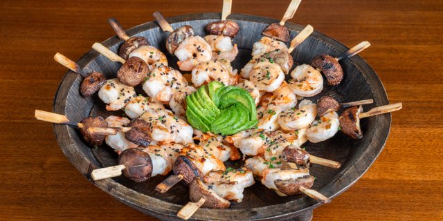 Rock Shrimp Skewers