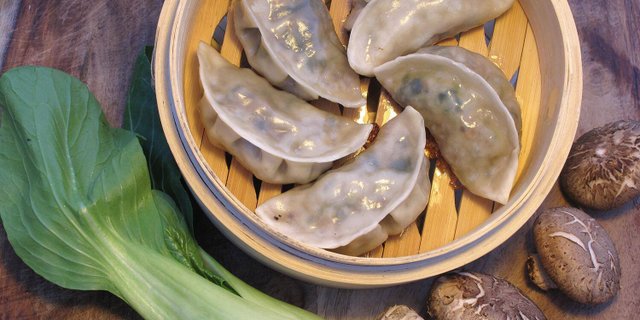 Shiitake Mushroom-Tofu Dumplings