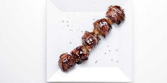 Hoisin Chicken Wrapped w/ Bacon