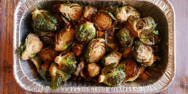 Salt & Pepper Crispy Brussels Sprouts