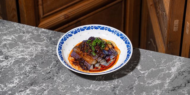 Eggplant w/ Garlic Dressing (Cold)