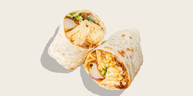 Rustic Veggie Breakfast Wrap