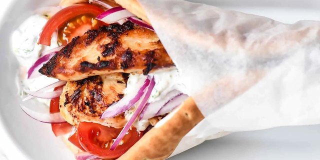 Chicken Pita Wrap w/ Wheat Bread