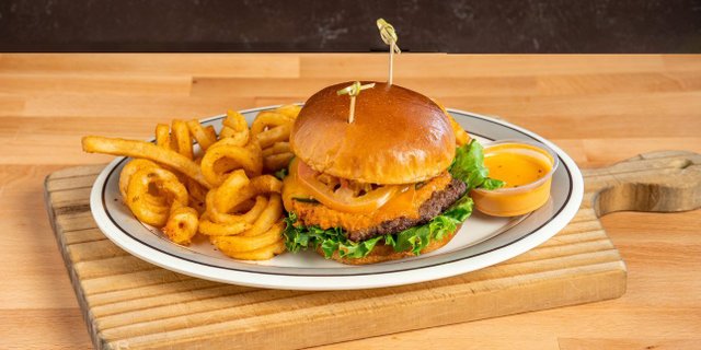 American Burger Tray