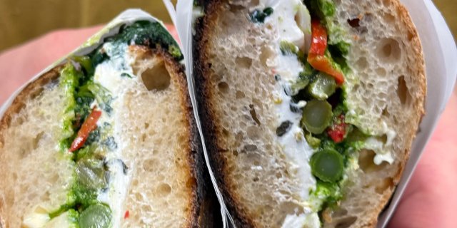 Seasonal Veggie Sandwich