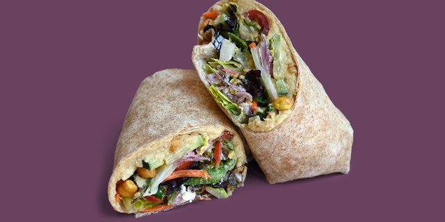 Mediterranean Chickpea Wrap