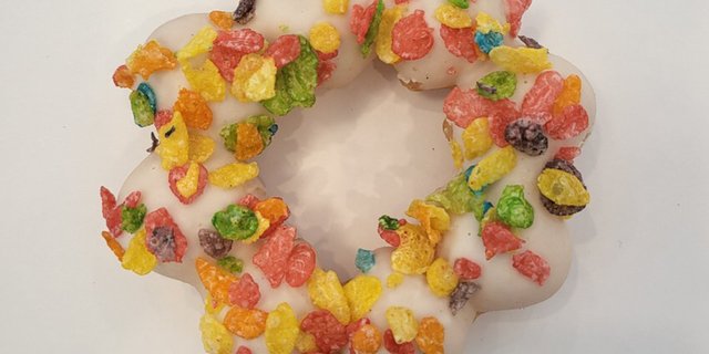 Fruity Cereal Mochi Donut