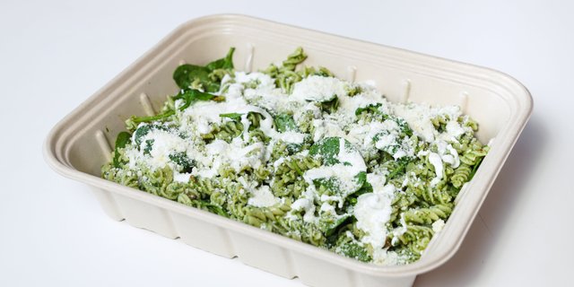 Gluten-Friendly Pasta Salad With Spinach Pesto & Ricotta