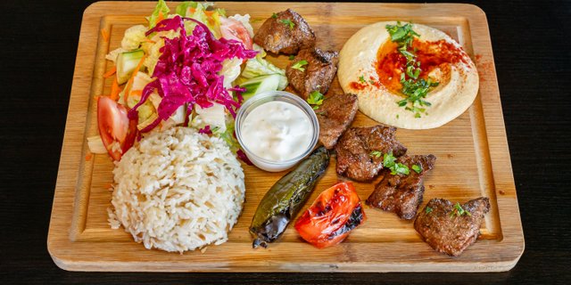 Beef Shish Kebab Plate