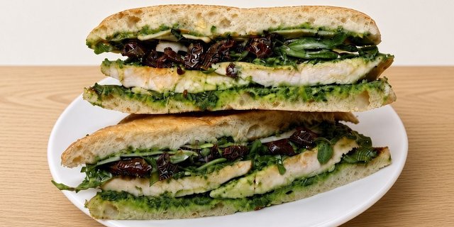 Sundried Chicken Pesto Hearty Sandwich