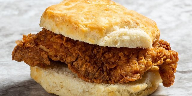 Righteous Veggie Chicken Sandwich Biscuit Sandwich
