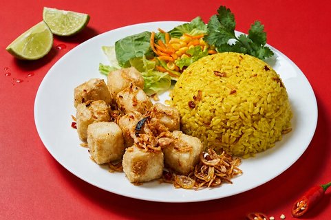 Bangkok Pepper Tofu w/ Garlic Rice