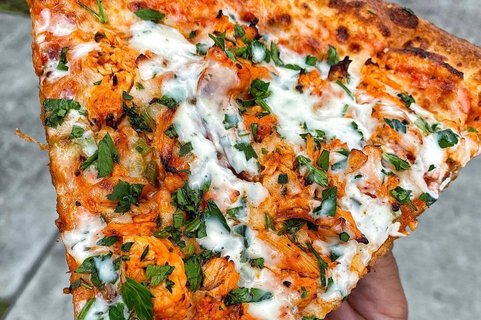 Buffalo Ranch Chicken Pizza