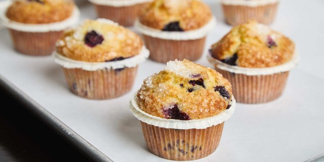 12 Mini Blueberry Muffins