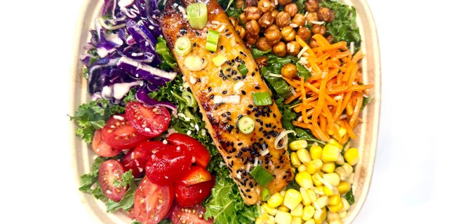 Roasted Salmon Salad