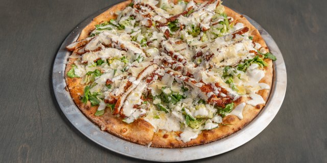 Chicken Caesar Salad Pizza