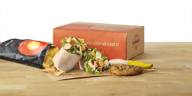 Caesar Salad Wrap W/ Chicken Lunch Box