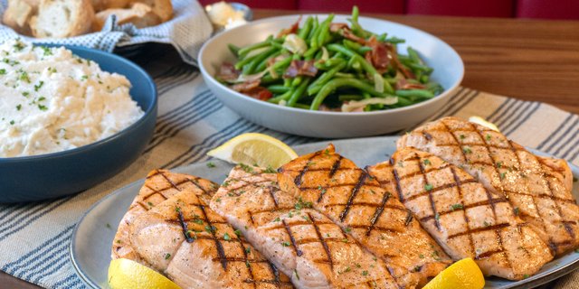 Grilled Atlantic Salmon Dinner