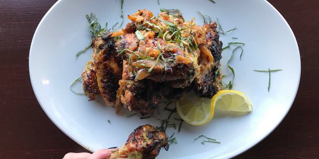 Lemon-Basil Chicken Wings