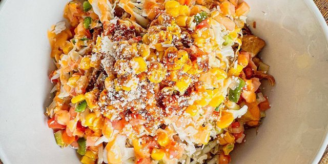 Vegetarian Cuban Bowl Plantains Mango