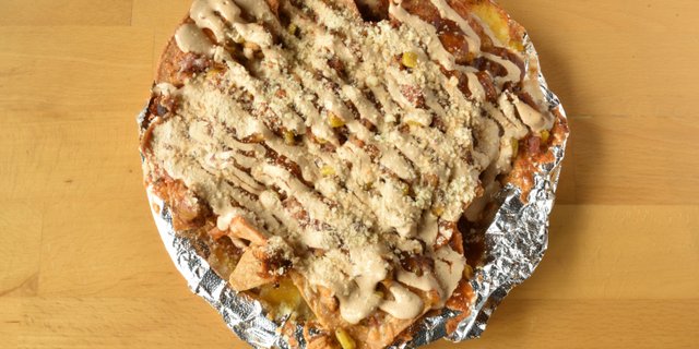 Large Street Corn Chicken Nacho Melt