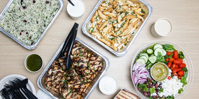 Chicken Souvlaki Meal