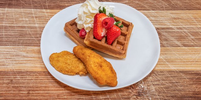 Fried Chicken & Waffles Bar