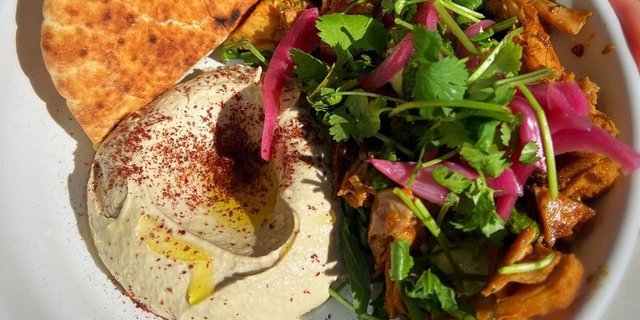 Chicken Shawarma Hummus Bowl