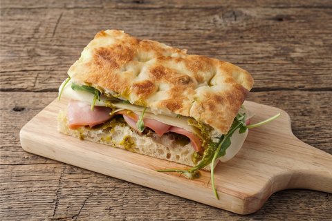 Mortadella E Provolone Sandwich